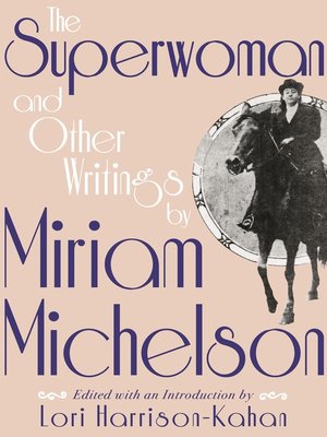 cover image of The Superwoman and Other Writings by Miriam Michelson